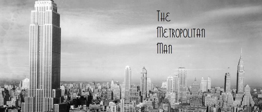 The Metropolitan Man above the New York skyline