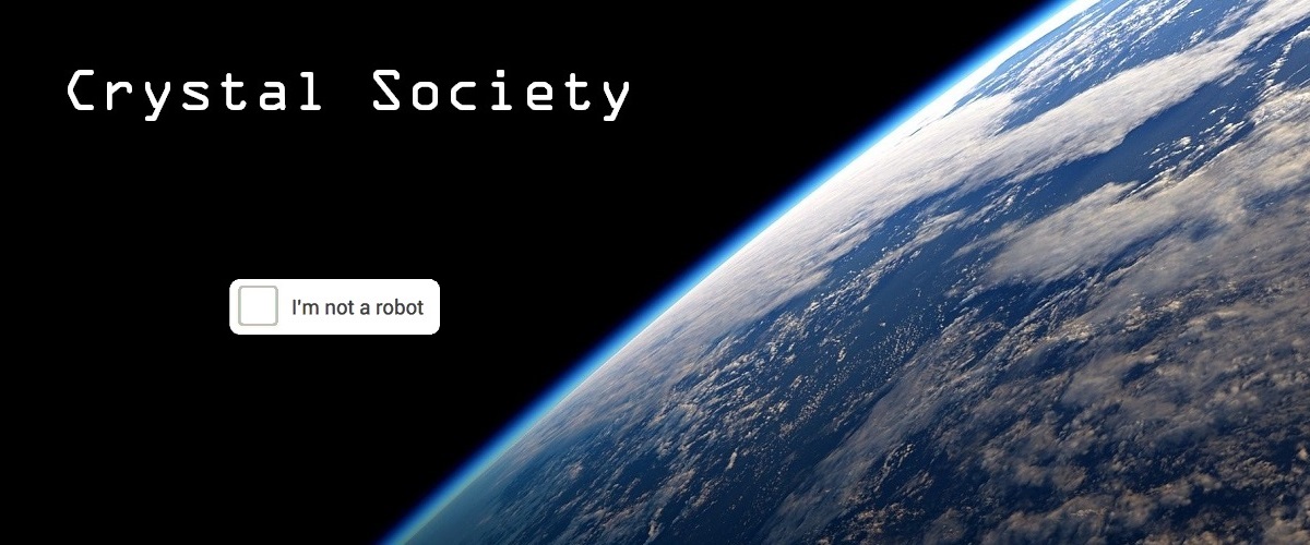 Crystal Society above the Earth seen from orbit